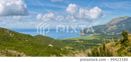 Summer Buljarica Beach, Adriatic Sea, Montenegro 99423380