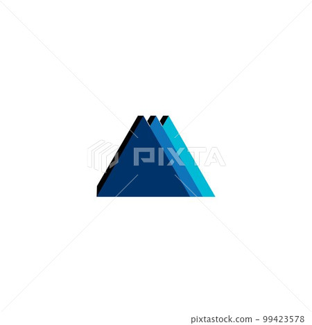 Three triangles logo. Three triangles logo. 99423578