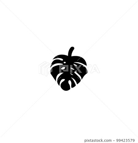 monstera leaf icon. monstera leaf icon. 99423579