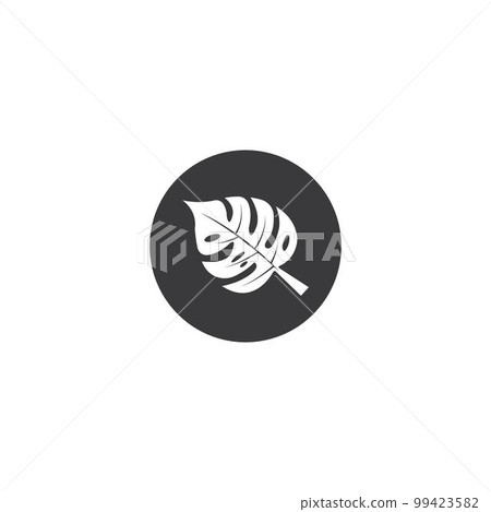 monstera leaf icon. monstera leaf icon. 99423582