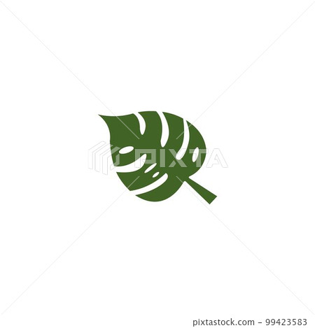 monstera leaf icon. monstera leaf icon. 99423583
