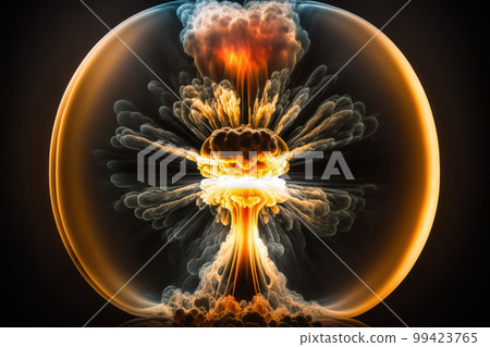 Abstract image of a nuclear explosion Abstract image of a nuclear explosion 99423765