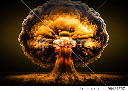 Abstract image of a nuclear explosion 99423767