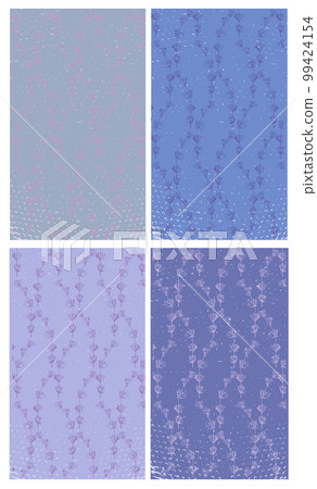 Lavender pattern textures vector. Delicate floral paper for ceremony, wedding cards Lavender pattern textures vector. Delicate floral paper for ceremony, wedding cards 99424154
