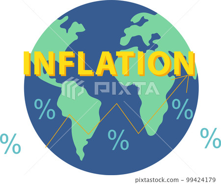 Inflation flat vector abstract world design. global economics templates Inflation flat vector abstract world design. global economics templates 99424179