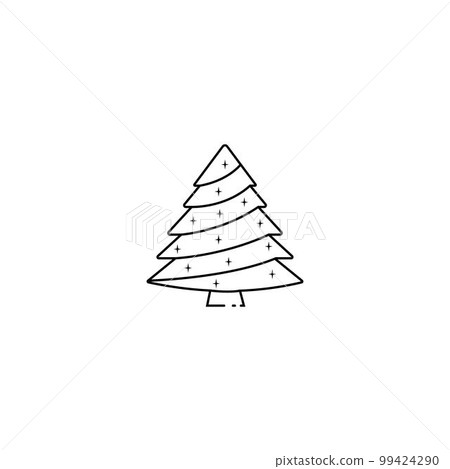 Christmas tree icon. 99424290