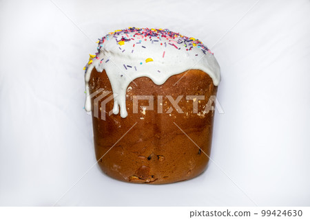 Easter holidays sweet bread isolated on white Easter holidays sweet bread isolated on white 99424630