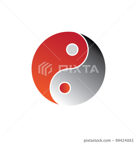 Ying yang icon 99424881