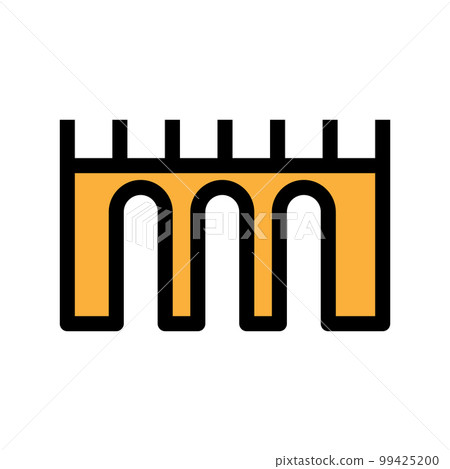 Bridge icon line isolated on white background. Black flat thin icon on modern outline style. Linear symbol and editable stroke. Simple and pixel perfect stroke vector illustration Bridge icon line isolated on white background. Black flat thin icon on modern outline style. Linear symbol and editable stroke. Simple and pixel perfect stroke vector illustration 99425200
