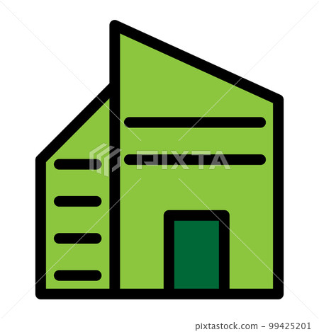 Building icon line isolated on white background. Black flat thin icon on modern outline style. Linear symbol and editable stroke. Simple and pixel perfect stroke vector illustration 99425201