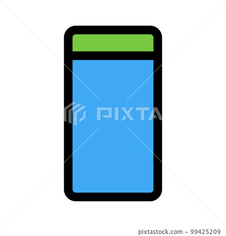 Mobile icon line isolated on white background. Black flat thin icon on modern outline style. Linear symbol and editable stroke. Simple and pixel perfect stroke vector illustration 99425209