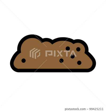 Ground icon line isolated on white background. Black flat thin icon on modern outline style. Linear symbol and editable stroke. Simple and pixel perfect stroke vector illustration 99425211