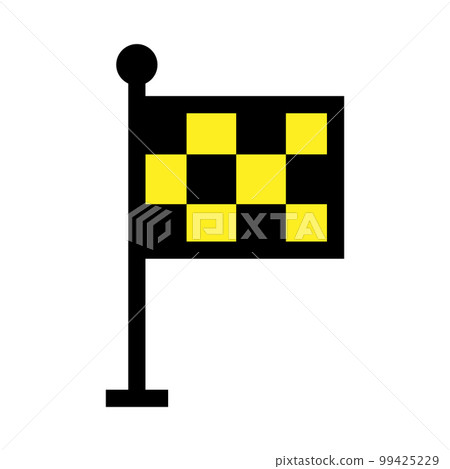 Finish flag icon line isolated on white background. Black flat thin icon on modern outline style. Linear symbol and editable stroke. Simple and pixel perfect stroke vector illustration 99425229