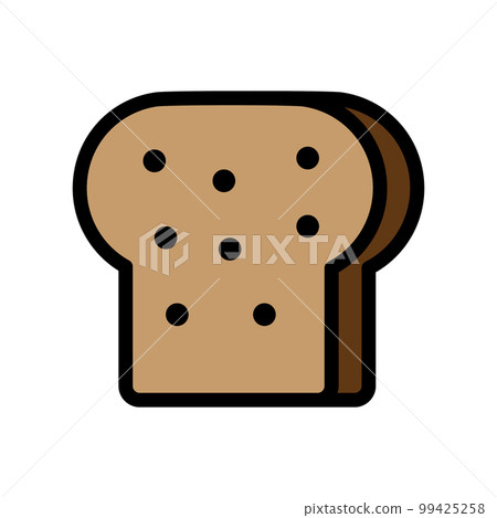 Bread toast line icon isolated on white background. Black flat thin icon on modern outline style. Linear symbol and editable stroke. Simple and pixel perfect stroke vector illustration Bread toast line icon isolated on white background. Black flat thin icon on modern outline style. Linear symbol and editable stroke. Simple and pixel perfect stroke vector illustration 99425258