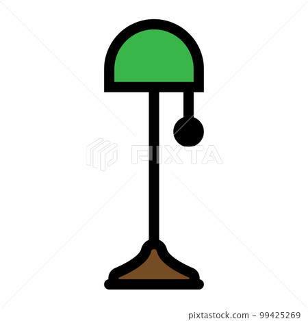 Interior lamp icon line isolated on white background. Black flat thin icon on modern outline style. Linear symbol and editable stroke. Simple and pixel perfect stroke vector illustration. 99425269