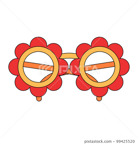 Vintage carnival flower shaped glasses 99425520