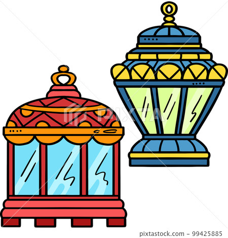 Ramadan Lantern Cartoon Colored Clipart Ramadan Lantern Cartoon Colored Clipart 99425885