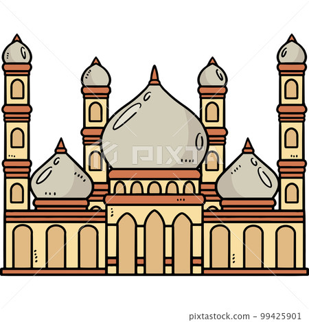 Ramadan Mosque Cartoon Colored Clipart Ramadan Mosque Cartoon Colored Clipart 99425901