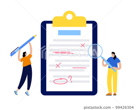 Proofreading cartoon character 99426304