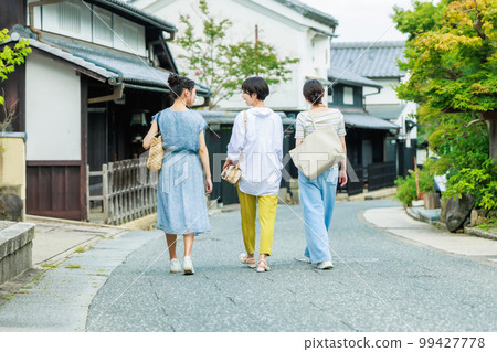 女孩和好朋友一起旅行 99427778