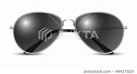 Vector 3d Realistic Modern Unisex Frame Glasses. Gray Silver Color Frame. Black Transparent Sunglasses for Women and Men, Accessory. Optics, Lens, Vintage, Trendy Glasses. Front View Vector 3d Realistic Modern Unisex Frame Glasses. Gray Silver Color Frame. Black Transparent Sunglasses for Women and Men, Accessory. Optics, Lens, Vintage, Trendy Glasses. Front View 99427820