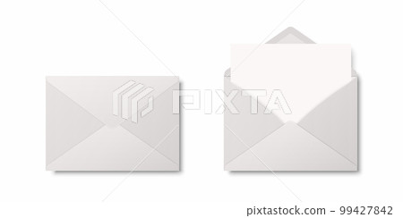Vector Realistic Blank White Closed, Opened Envelopes with Letter Inside. Folded, Unfolded White Envelope Icon, Mockup Set Closeup Isolated. Message, Alert, Congratulations, Surprise, Secret Concept Vector Realistic Blank White Closed, Opened Envelopes with Letter Inside. Folded, Unfolded White Envelope Icon, Mockup Set Closeup Isolated. Message, Alert, Congratulations, Surprise, Secret Concept 99427842