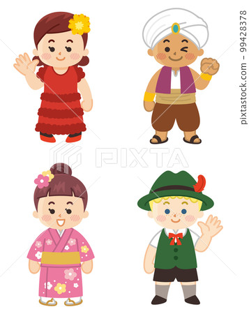 世界的孩子，種族，國籍，和平 99428378