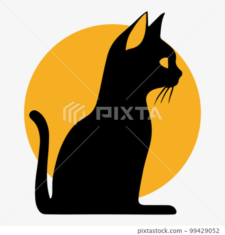 Cat. Business icon for the company. Logo for pet shop. Flat design. Illustration. 99429052