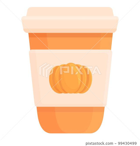 Chocolate pumpkin icon cartoon vector. Spice latte. Hot cream Chocolate pumpkin icon cartoon vector. Spice latte. Hot cream 99430499