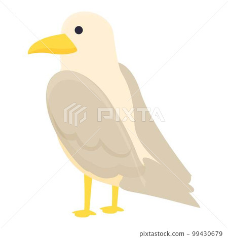 Sea bird icon cartoon vector. Water port. Seabird beach Sea bird icon cartoon vector. Water port. Seabird beach 99430679