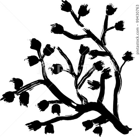 Artwork Brush Branch Tree Leaf Silhouette 99430763