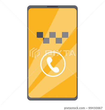 Taxi call icon cartoon vector. Car service. Driver location Taxi call icon cartoon vector. Car service. Driver location 99430867