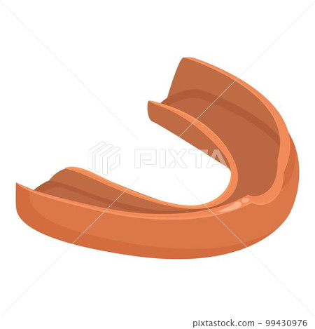 Mouthguard protector icon cartoon vector. Teeth guard. Device boxer Mouthguard protector icon cartoon vector. Teeth guard. Device boxer 99430976