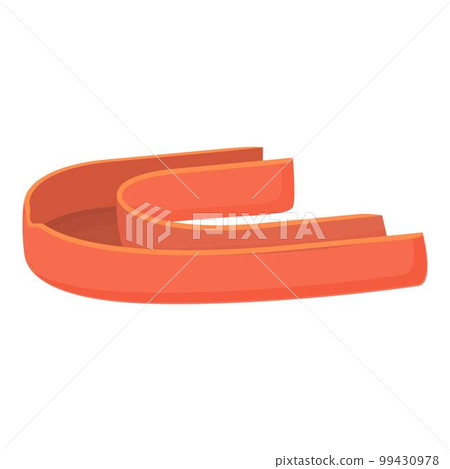 Boxer mouthguard icon cartoon vector. Dental guard. Storage care Boxer mouthguard icon cartoon vector. Dental guard. Storage care 99430978