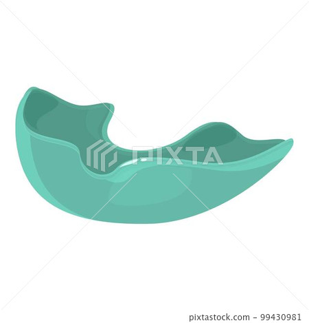 Snoring mouthguard icon cartoon vector. Dental protect. Boxing equipment Snoring mouthguard icon cartoon vector. Dental protect. Boxing equipment 99430981
