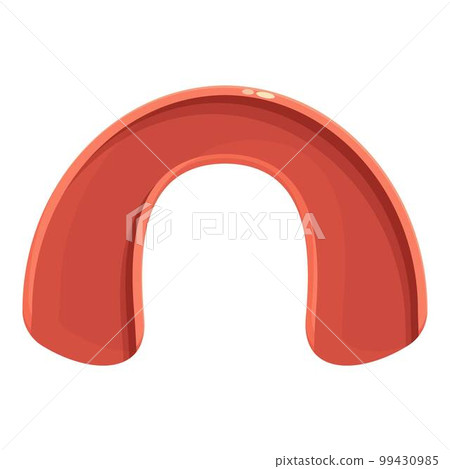 Care mouthguard icon cartoon vector. Teeth guard. Boxing sport Care mouthguard icon cartoon vector. Teeth guard. Boxing sport 99430985