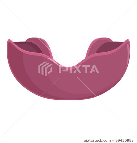 Mouth guard icon cartoon vector. Dental sport. Boxing sport Mouth guard icon cartoon vector. Dental sport. Boxing sport 99430992