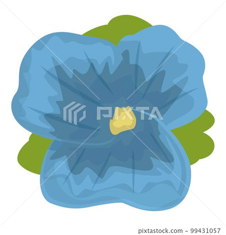 Blue wild flower icon cartoon vector. Floral spring. Corner lilac 99431057