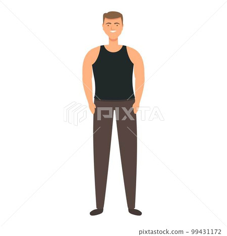Young trucker icon cartoon vector. Truck driver. Male worker 99431172