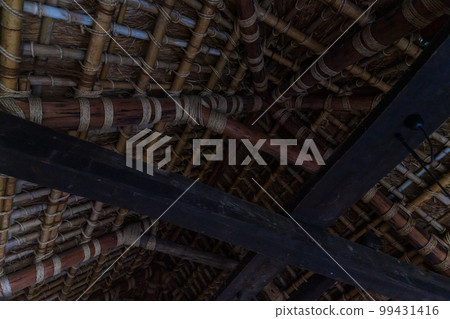 Former Yabe Town Folk Museum ``Tourist attraction: Tsujunkyo bridge's thatched roofs and scenery of old folk houses'' (Yabe, Yamato) 99431416