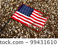 flag on the soil 99431610