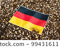 flag on the soil 99431611