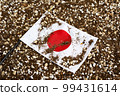 flag on the soil 99431614