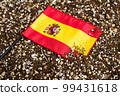 flag on the soil 99431618
