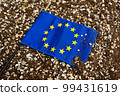 flag on the soil 99431619