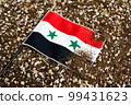 flag on the soil 99431623
