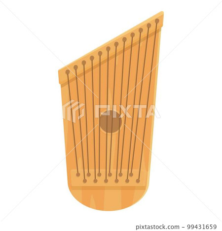 String kantele icon cartoon vector. Finland music. Chord guitar 99431659