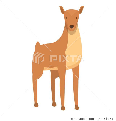 Deer icon cartoon vector. Forest animal. Wild baby 99431764