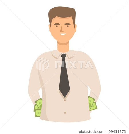 Lobbyist icon cartoon vector. Money politician. Business meeting Lobbyist icon cartoon vector. Money politician. Business meeting 99431873