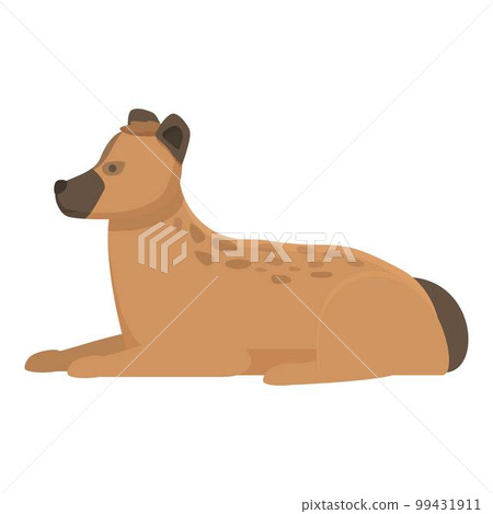 Big hyena icon cartoon vector. Wild animal. Nature predator Big hyena icon cartoon vector. Wild animal. Nature predator 99431911